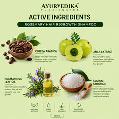 Ayurvedika Rosemary Hair Regrowth Shampoo 200ml