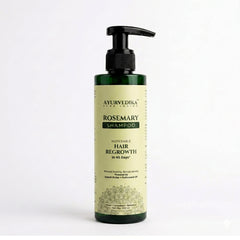 Ayurveda Rosemary Shampoo bottle on a white background
