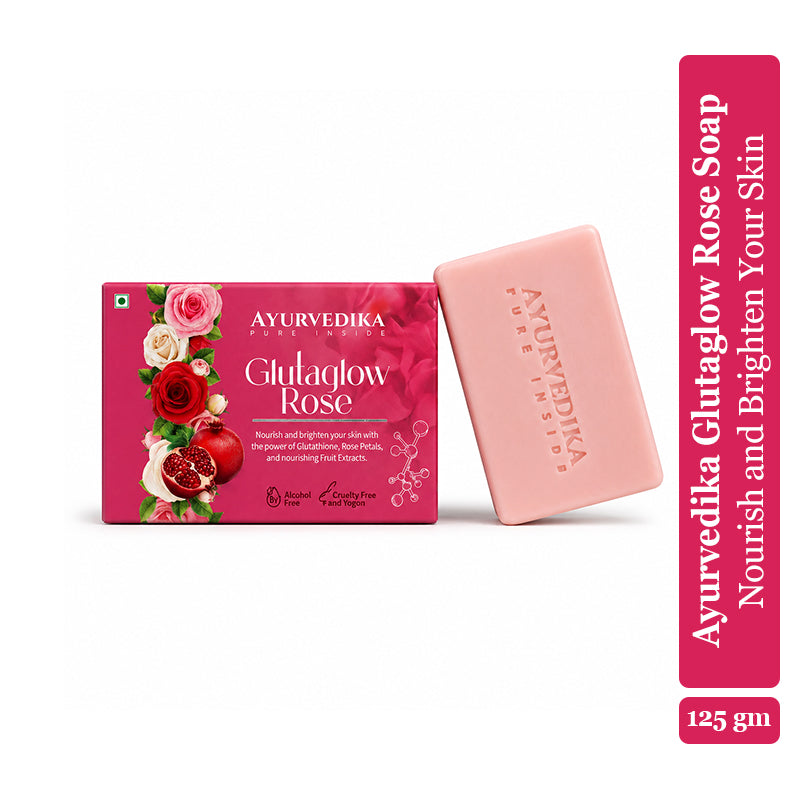 Glutaglow Rose Soap – 76% TFM with Glutathione for Glowing Skin